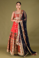 Banarasi Lehenga Set With Mirror Work5160 video